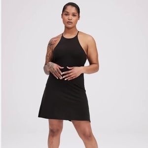 Girlfriend Collective Naomi Workout Dress in Black Size XS